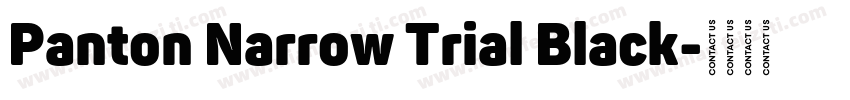 Panton Narrow Trial Black字体转换
